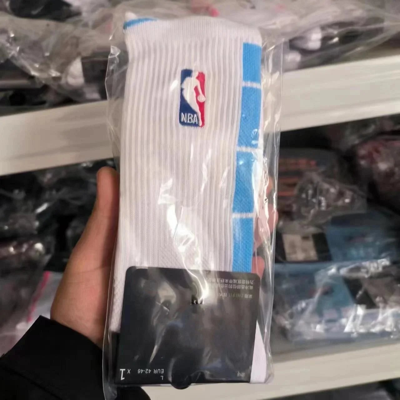 NBA Socks Crew Basketball with Terry Sole — Crew Terry Sole 23