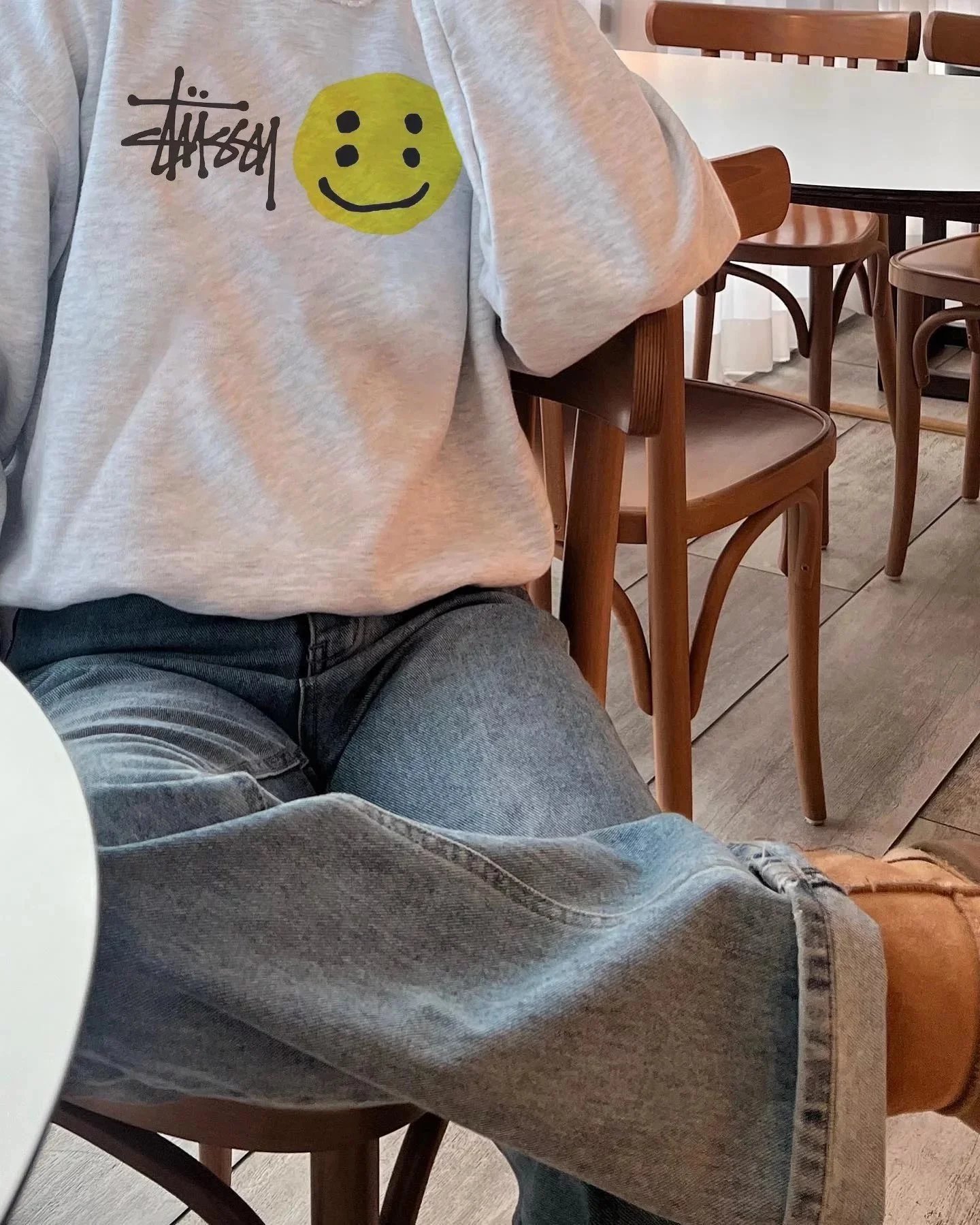 Stussy Landing LS Smiley Letter Hoodie photo 4