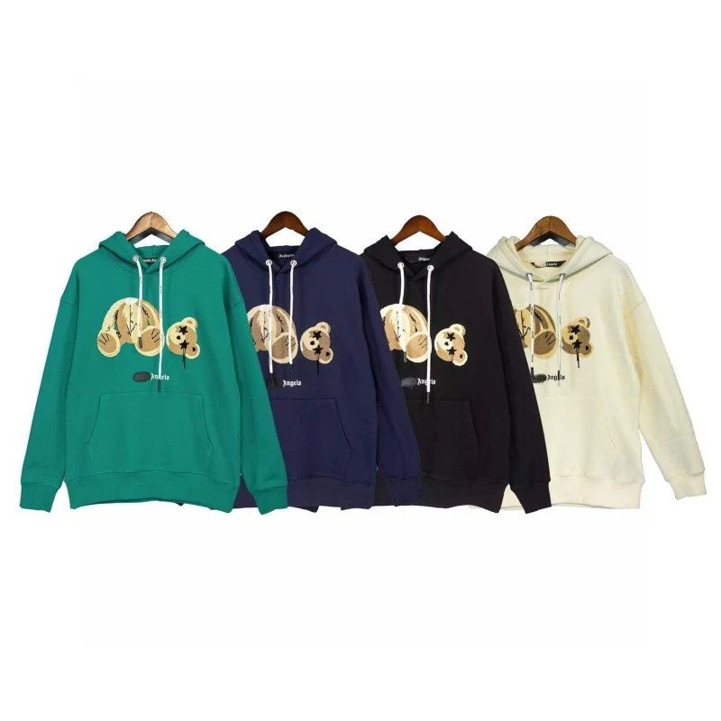 PA angel decapitated bear hoodie oversized niche high street trendy brand ins couple outfit hoodie - LMLSPHO0202