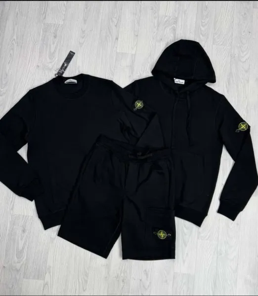 Stone Island Zip-Up Hoodie Dusty Rose Hoodie - 3