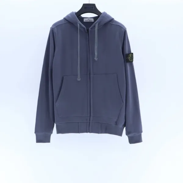 Stone Island Zip-Up Hoodie Dusty Rose Hoodie - 20