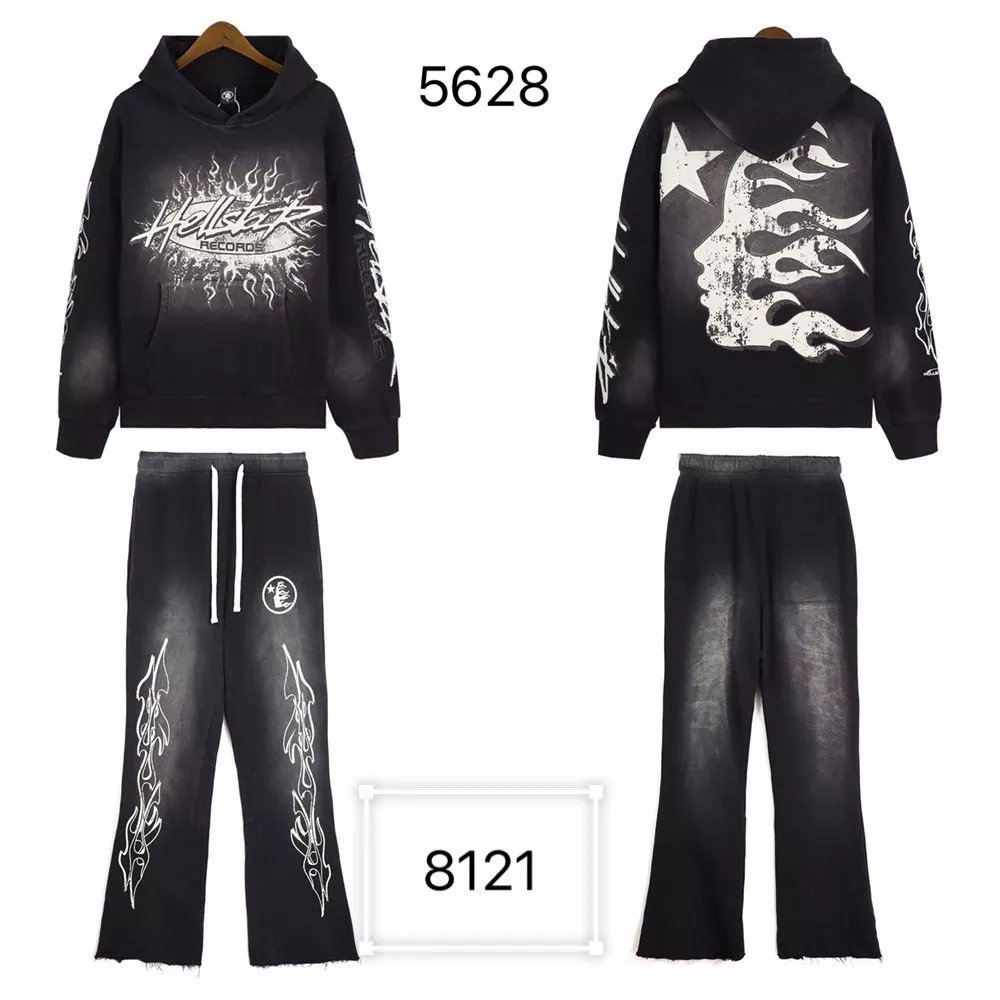 Vintage Distressed Hoodie and Pants Set photo 3