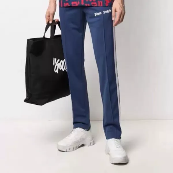 Palm Angels Track Pants Light Blue with White Side Stripe Pants - 16