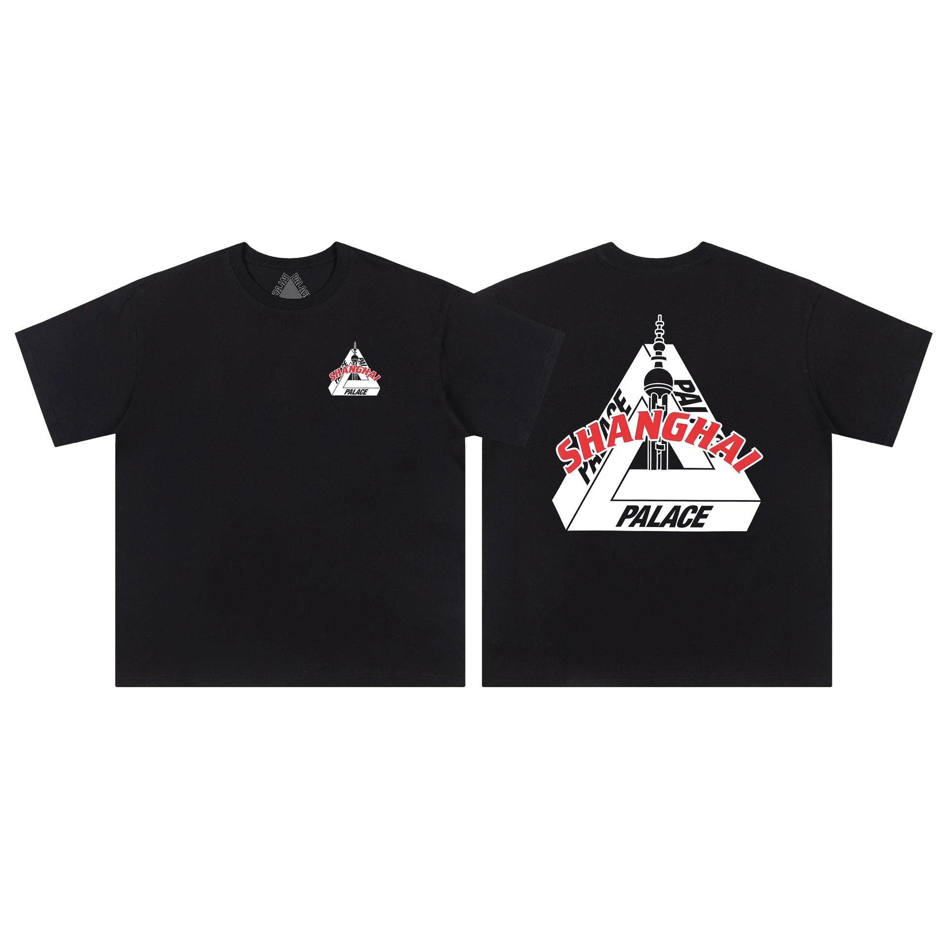 Triangle Embroidered Heavy Cotton Couple T-Shirt photo 8