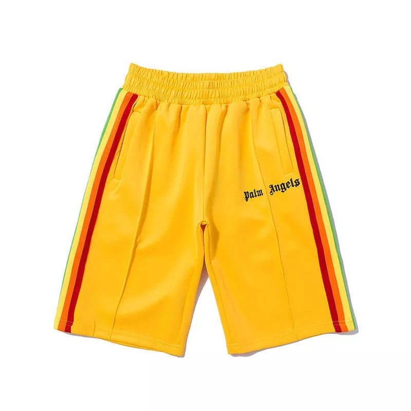 Palm Angels Rainbow Stripe Track Shorts Blue - 11