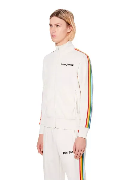 Palm Angels Track Jacket Light Blue Outerwear - 14