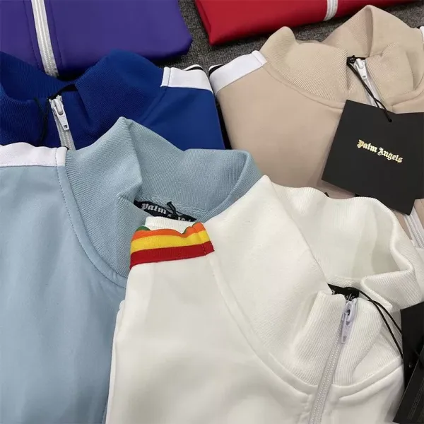 Palm Angels Track Jacket Light Blue Outerwear - 30