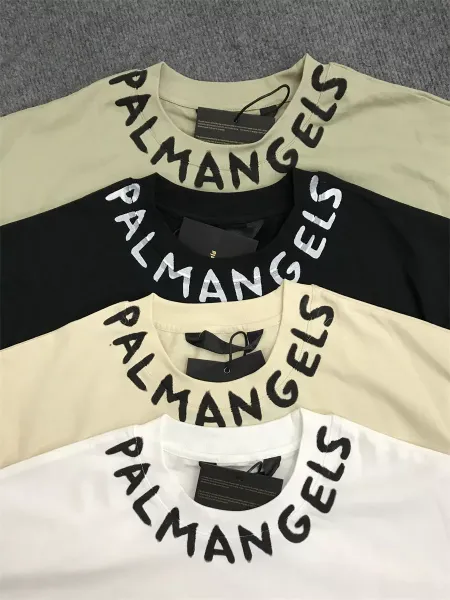 Design Oversized Graphic T-Shirt in Beige with Blue Shorts Set - 41
