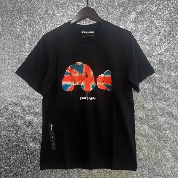 Palm Angels Bear Print Black T-Shirt - 1