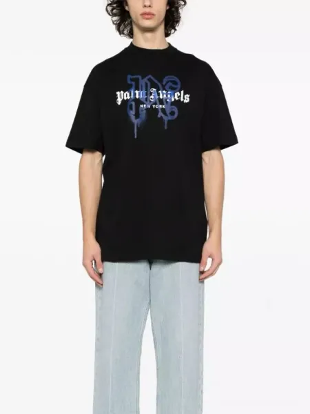 Palm Angels Teddy Bear Print Black T-Shirt - 26