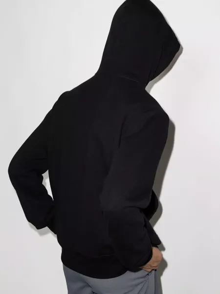 Amiri Logo Hoodie Navy Blue - 10