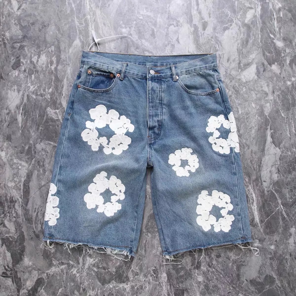 Washed Vintage Denim Shorts photo 5