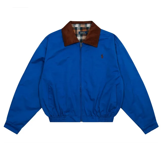 Polo Ralph Lauren Jackets Zip-Front Jacket with Corduroy Collar and Plaid Lining product detail image 35