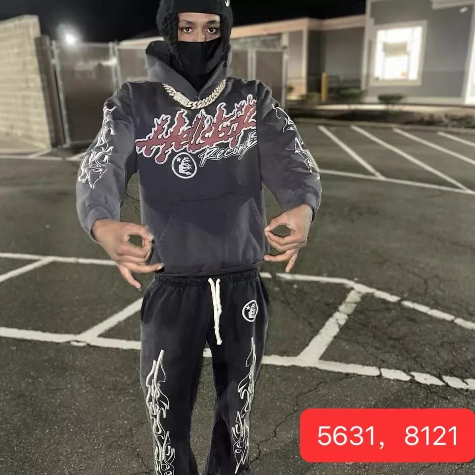 Vintage Distressed Hoodie and Pants Set photo 2