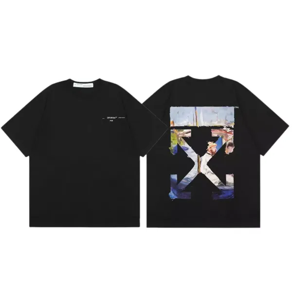 Off-White Painted Arrow Black T-Shirt - 1
