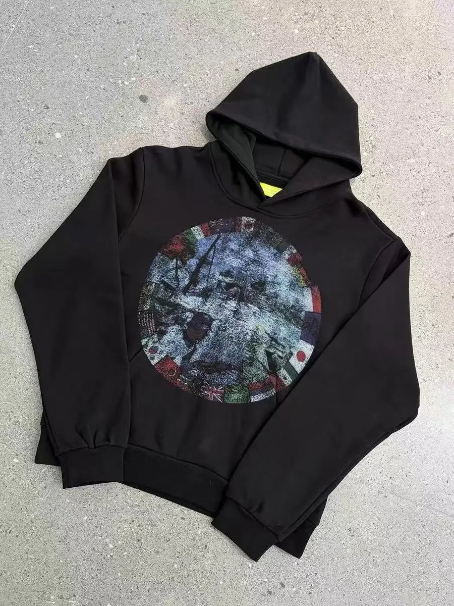 Heavy Weight Cross Print Hoodie photo 8