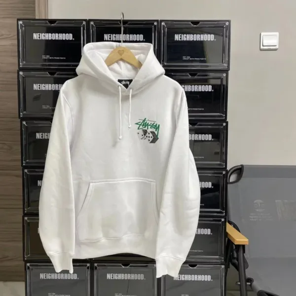 Stussy Dice Graphic Hoodie Gray - 5