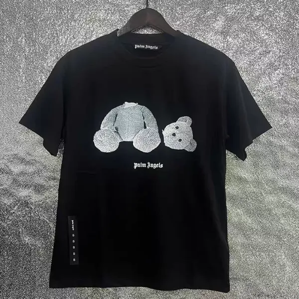 Palm Angels Teddy Bear Graphic Black T-Shirt - 1