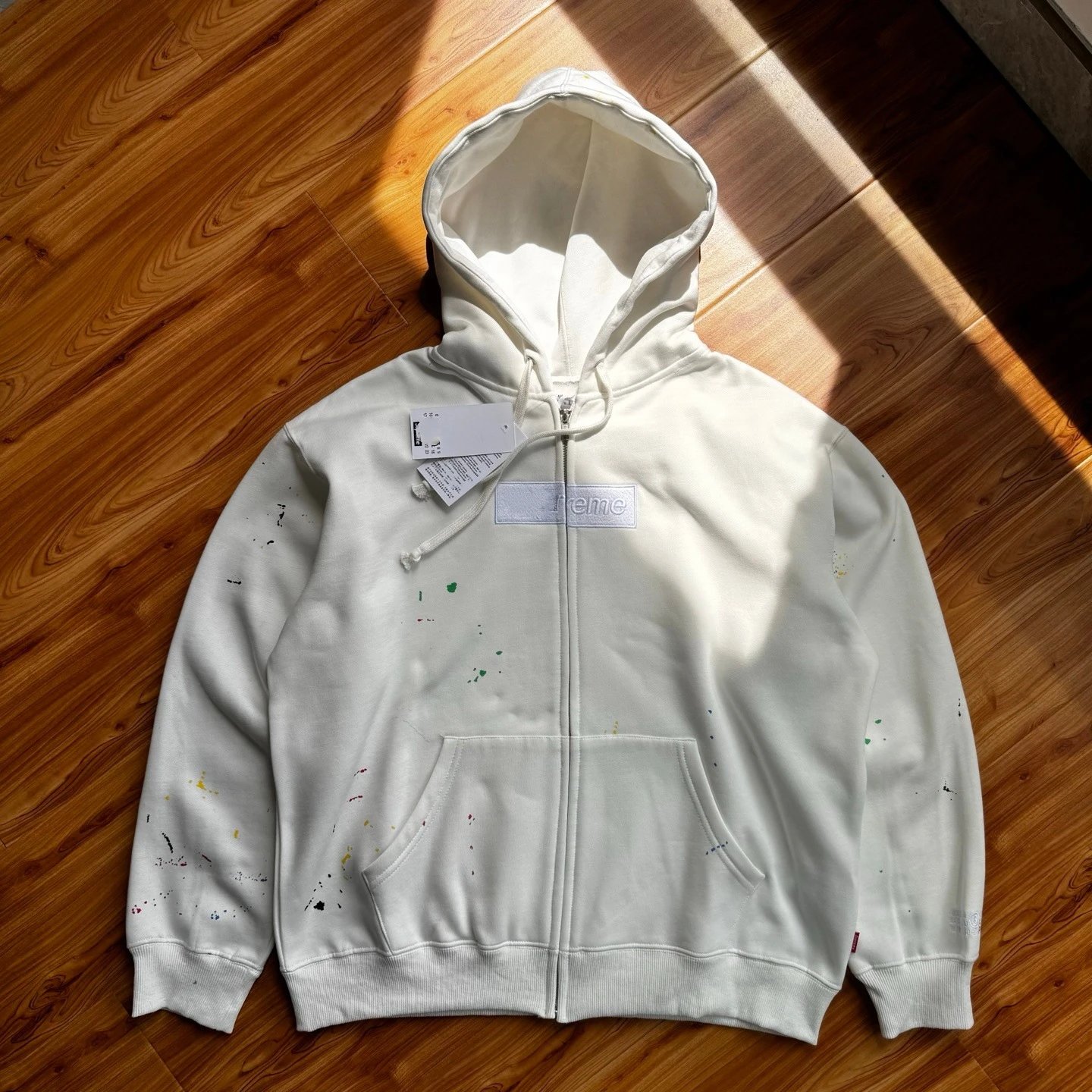 Supreme x MM Paint Splatter Hoodie photo 8