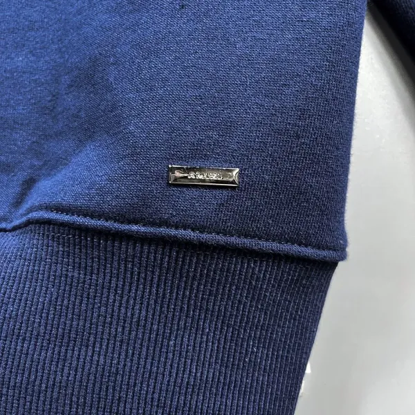 Amiri Logo Hoodie Navy Blue - 18