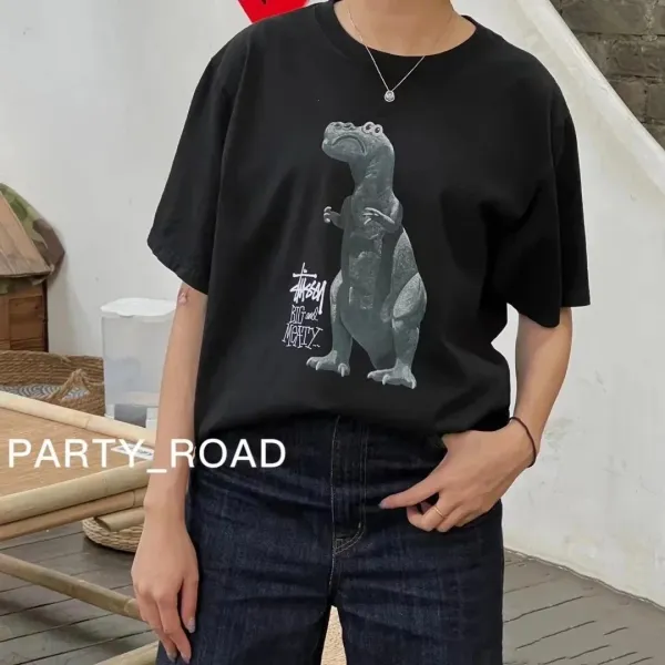 Stussy Big and Meaty T-Rex Graphic T-Shirt White - 9