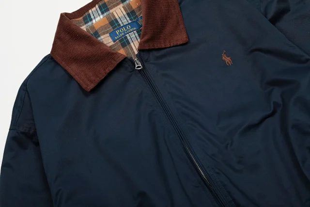 Polo Ralph Lauren Jackets Zip-Front Jacket with Corduroy Collar and Plaid Lining product detail image 16
