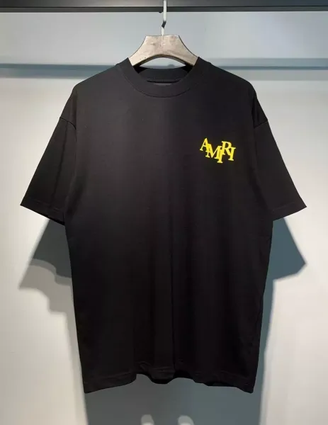 Amiri Champagne Glass Graphic Black T-Shirt - 5