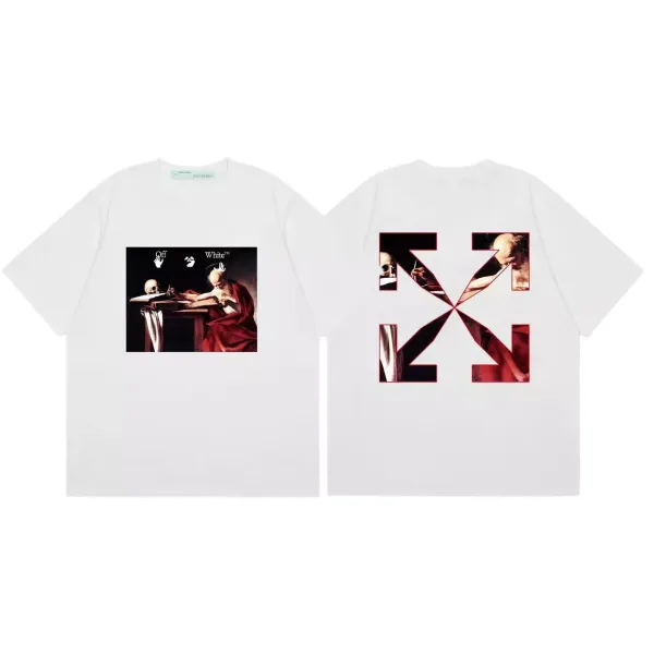 Off-White Saint Jerome Art Print White T-Shirt - 1