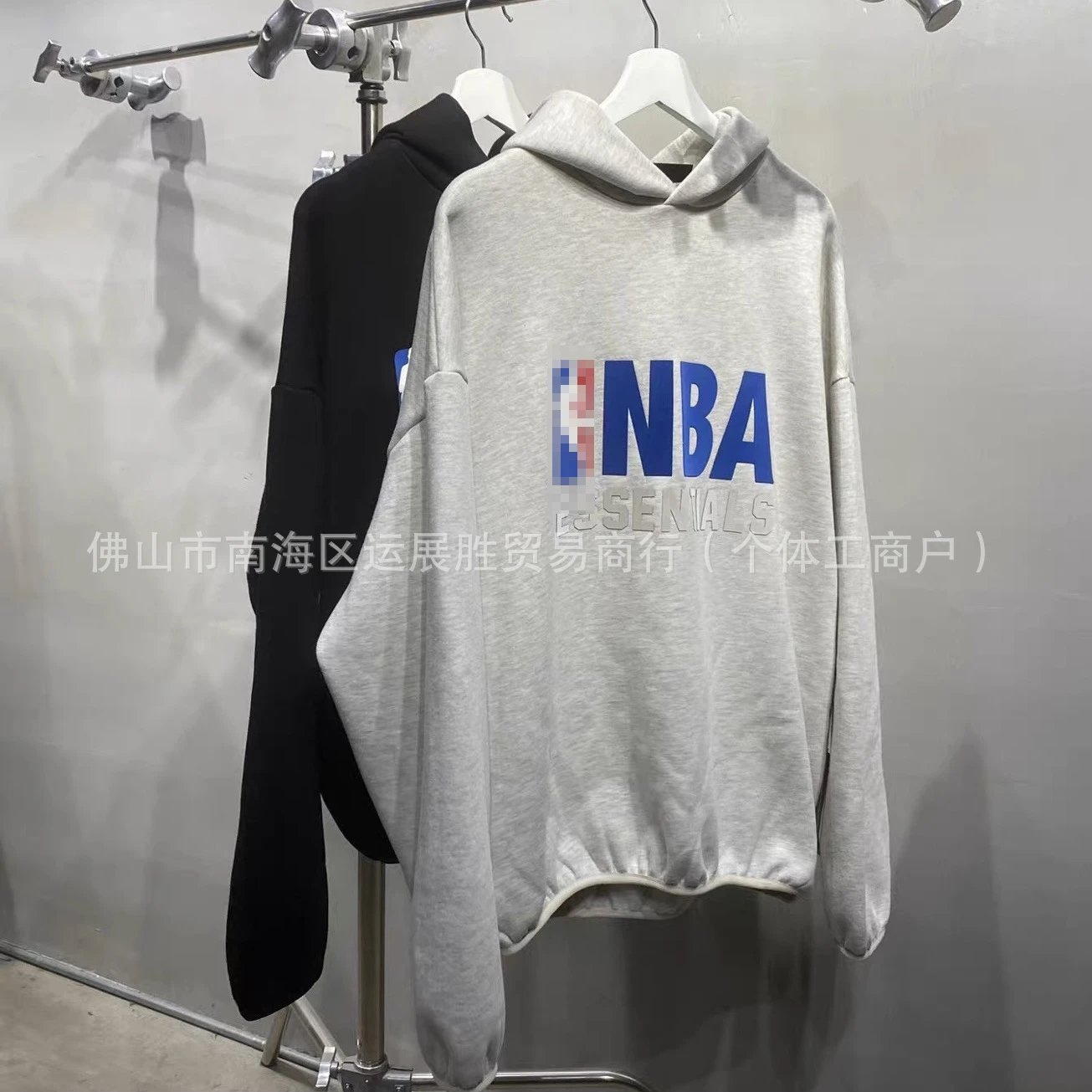 NBA Essentials Logo Sweatpants Light Gray - 5
