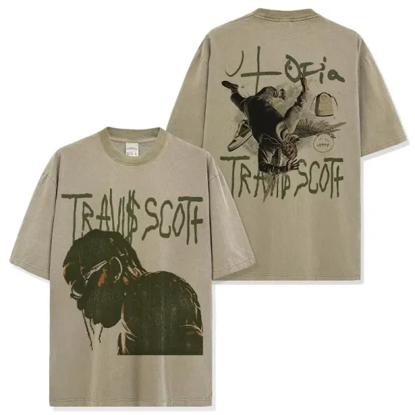 Travis Scott x Cactus Jack 'Hövia' Graphic Oversized T-Shirt Beige - 1