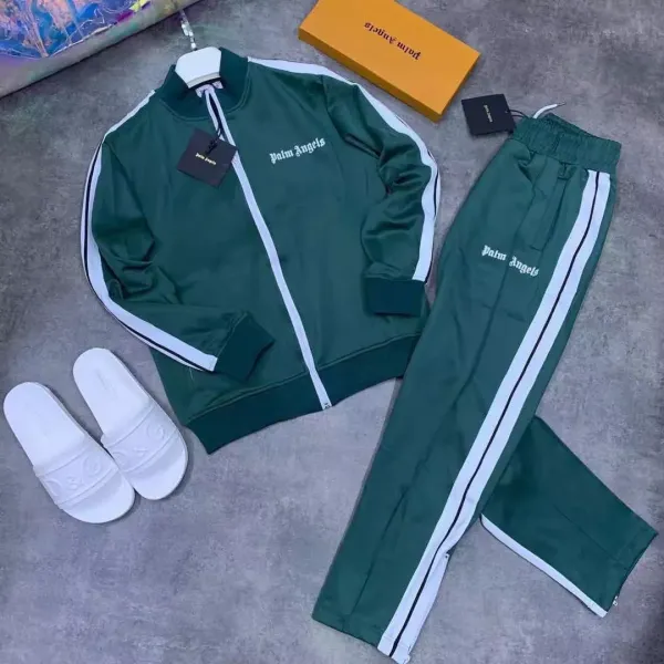 Palm Angels Track Jacket Light Blue Outerwear - 23