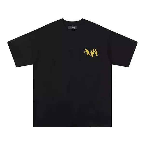 Amiri Champagne Glass Graphic Black T-Shirt - 17