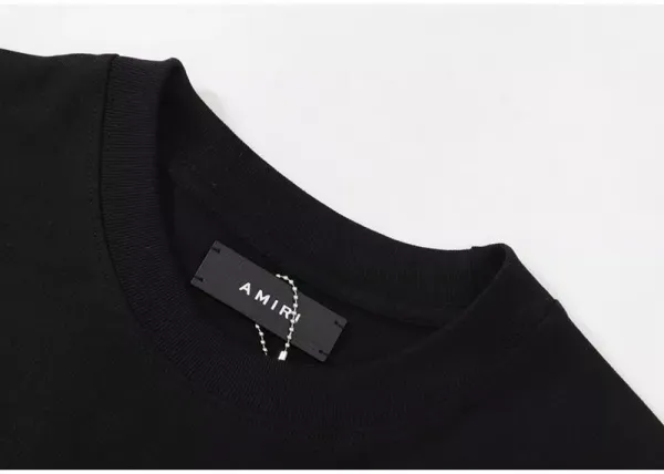 Amiri Champagne Glass Graphic Black T-Shirt - 22