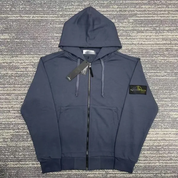 Stone Island Zip-Up Hoodie Mint Green Hoodie - 9