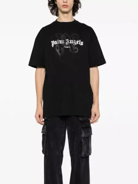 Palm Angels Teddy Bear Print Black T-Shirt - 19