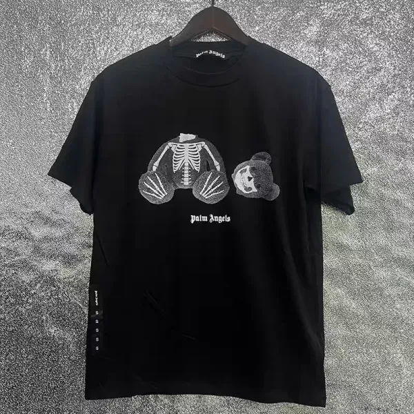 Palm Angels Teddy Bear Print Black T-Shirt - 35