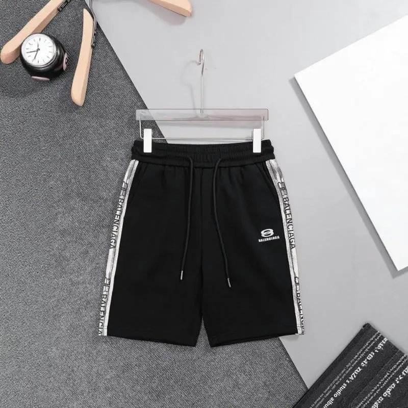 Balenciaga Logo Woven Label Casual Shorts