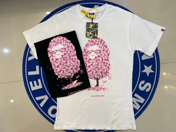 A Bathing Ape Sakura Bloom Graphic T-Shirt Black - 5