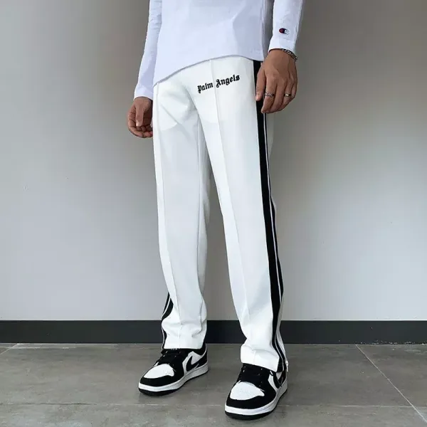 Palm Angels Track Pants Light Blue with White Side Stripe Pants - 18