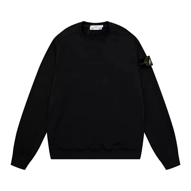 Stone Island Hoodies & Sweatshirts Crewneck sweatshirt with compass sleeve badge product detail image 13