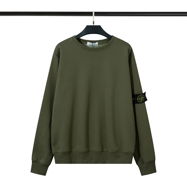 Stone Island Hoodies & Sweatshirts Crewneck sweatshirt with compass sleeve badge product detail image 28