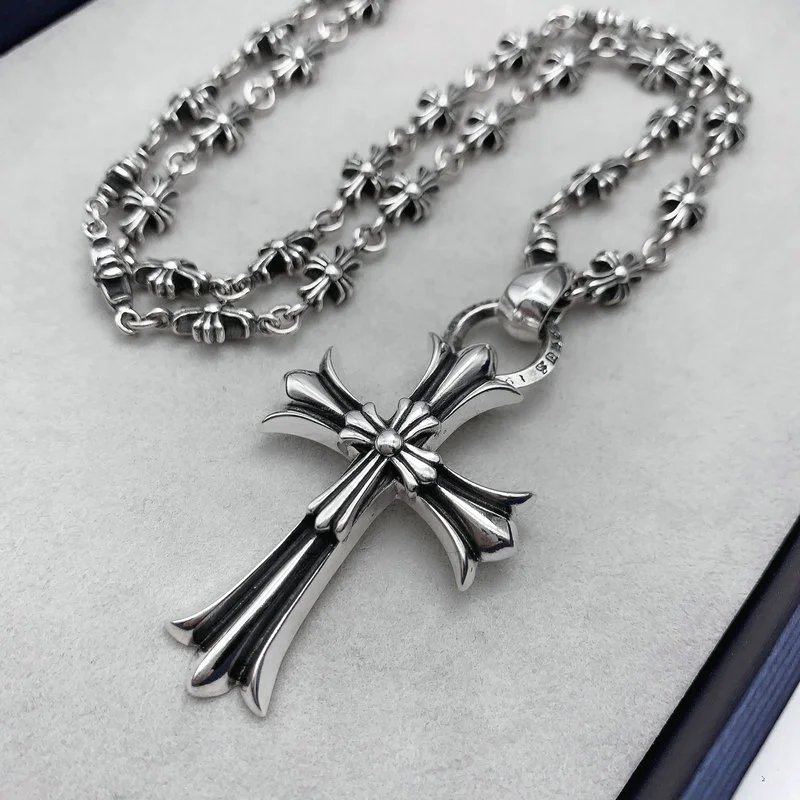 Cross Pendant Chain Sweater photo 3