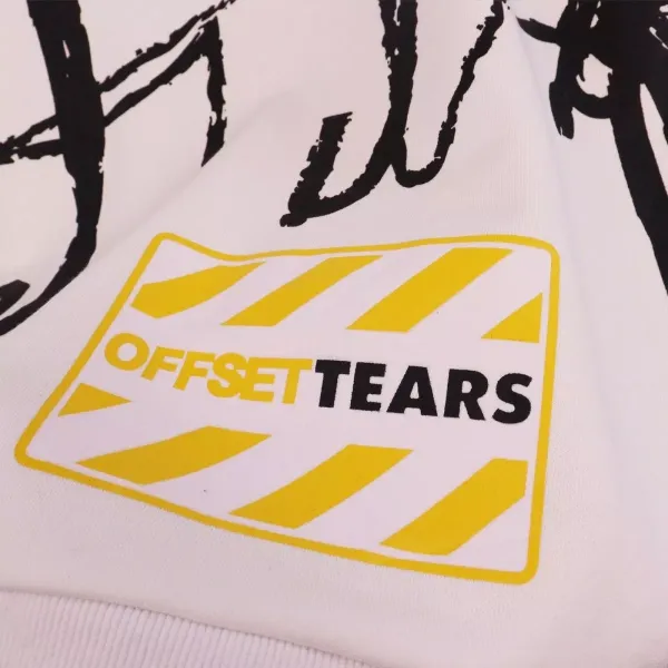Off-White x Denim Tears Floral Heart Hoodie White - 6
