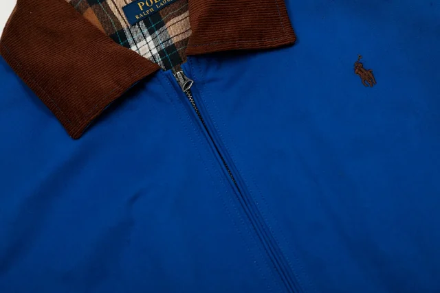 Polo Ralph Lauren Jackets Zip-Front Jacket with Corduroy Collar and Plaid Lining product detail image 38