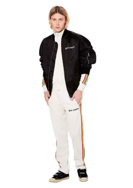Palm Angels Track Jacket Light Blue Outerwear - 11