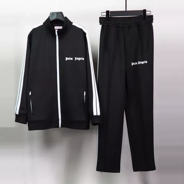 Palm Angels Track Jacket Light Blue Outerwear - 26