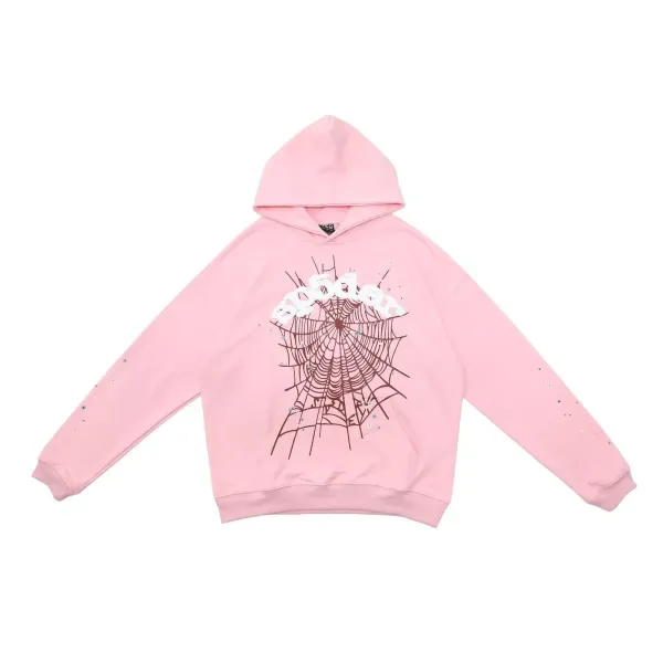 SP5DER Spider Web Hoodie Brown - 3
