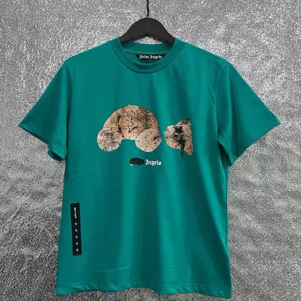 Palm Angels Teddy Bear Print Black T-Shirt - 38
