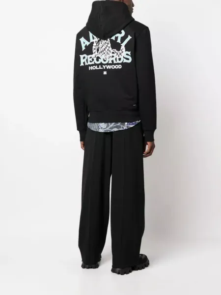 Amiri Logo Hoodie Navy Blue - 8