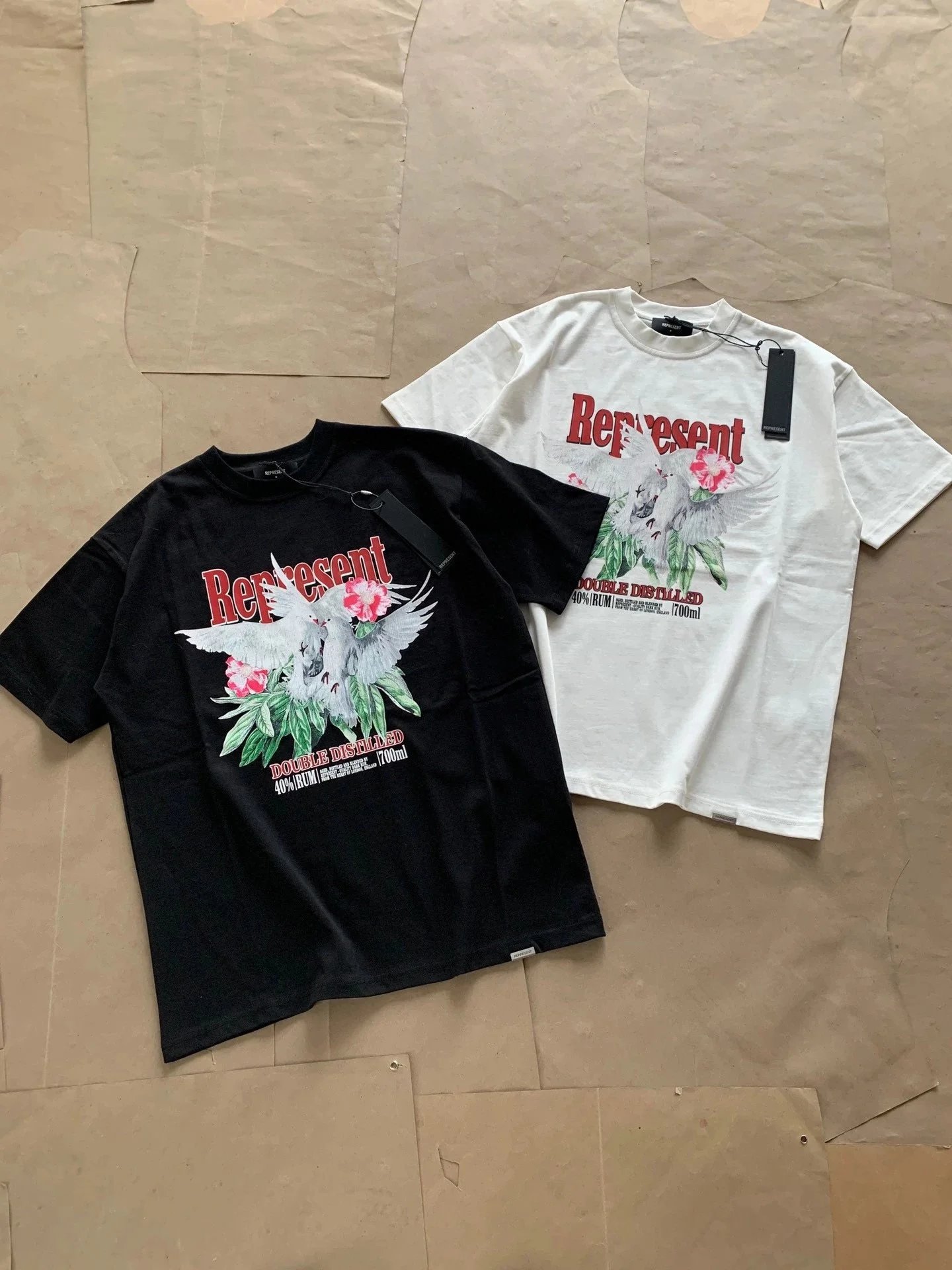 Represent Manchester City Inspired Graphic T-Shirt Off-White - 9